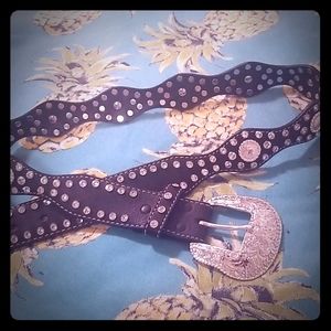 Nocona western studded belt. Size L